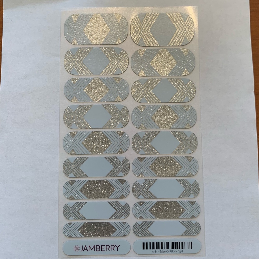 Jamberry Edge of Glory Nail Wrap Full Sheet, NWT, FADV Charity Wrap